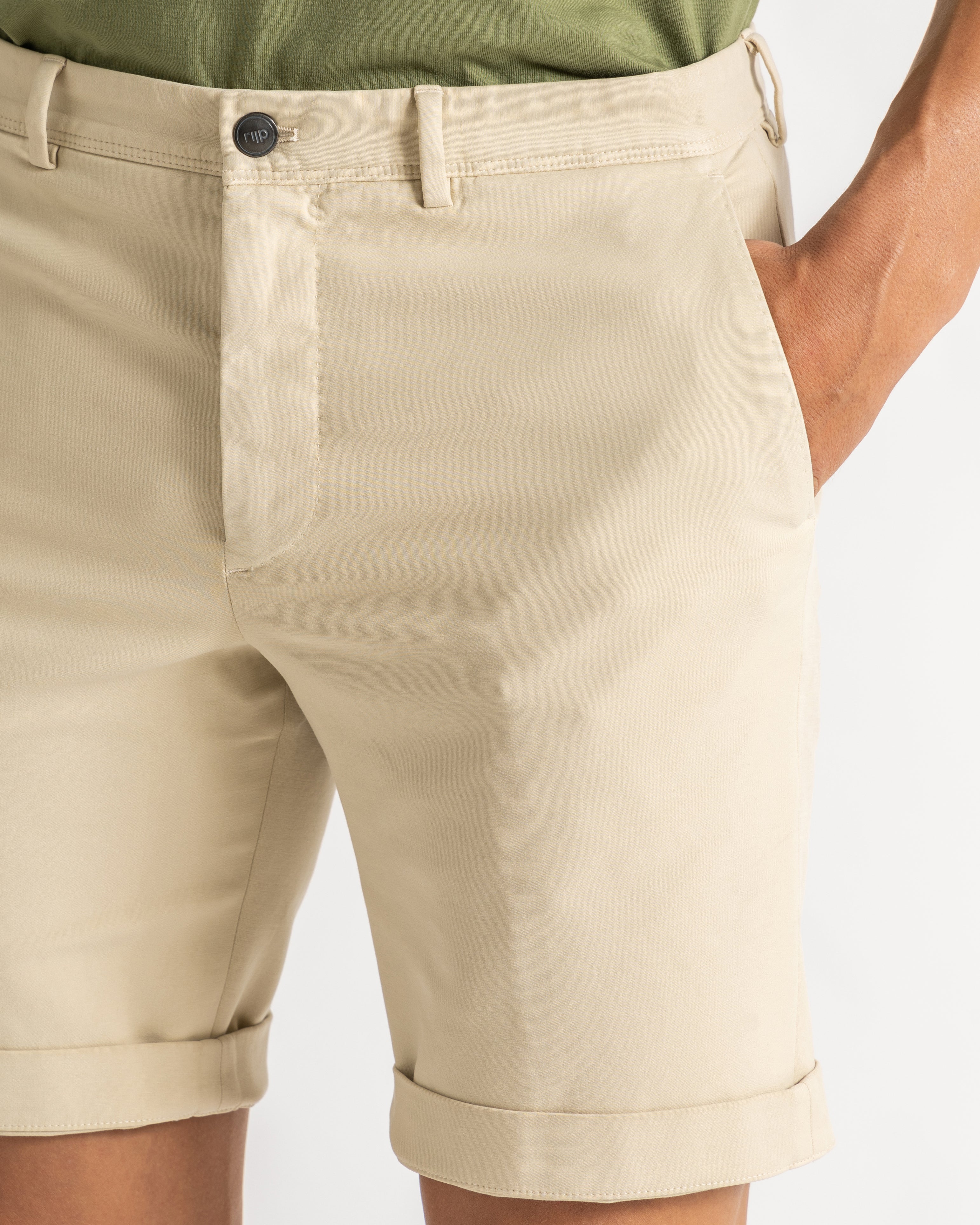 Alan short comfort fit beige