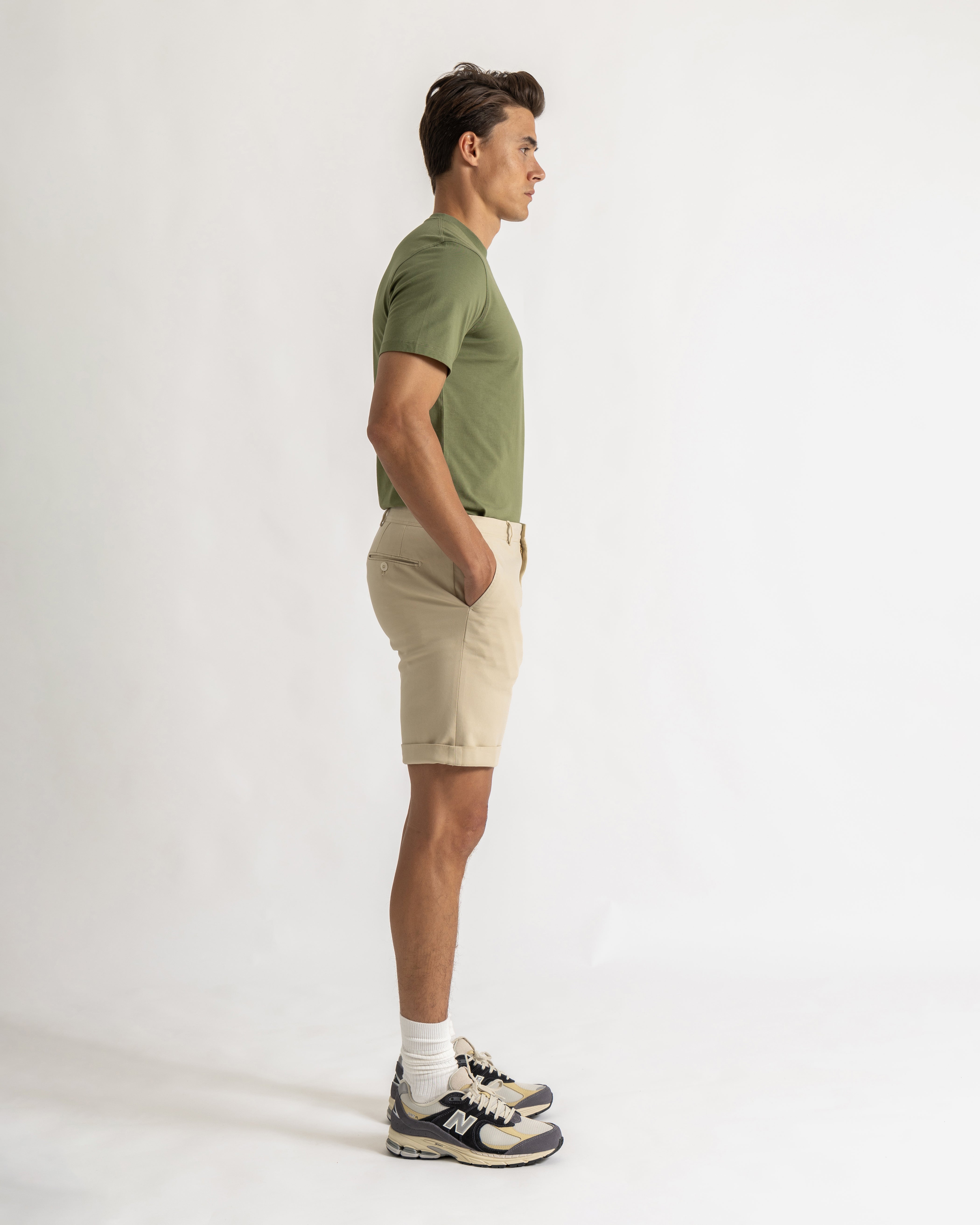 Alan short comfort fit beige