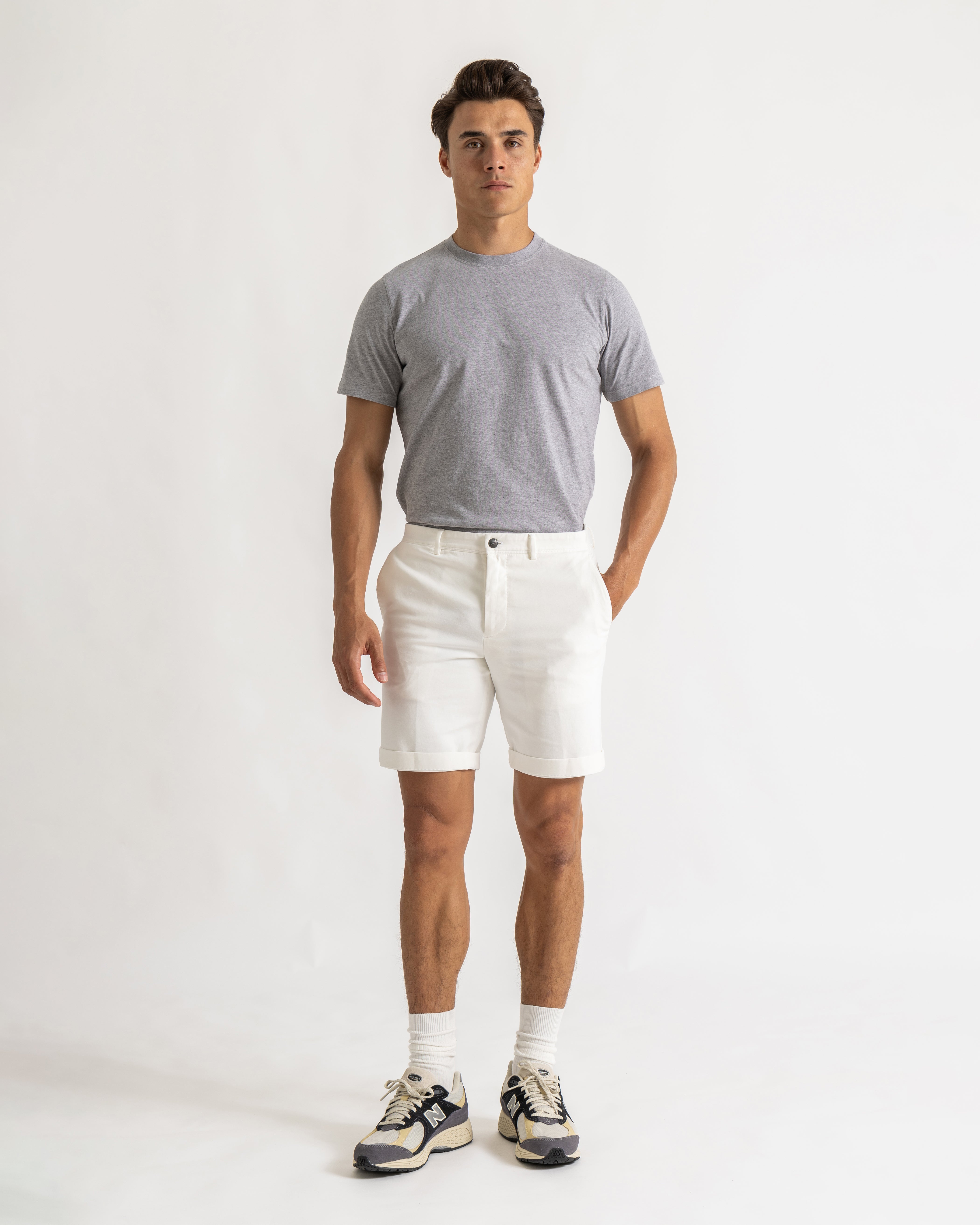 Alan short comfort fit off white
