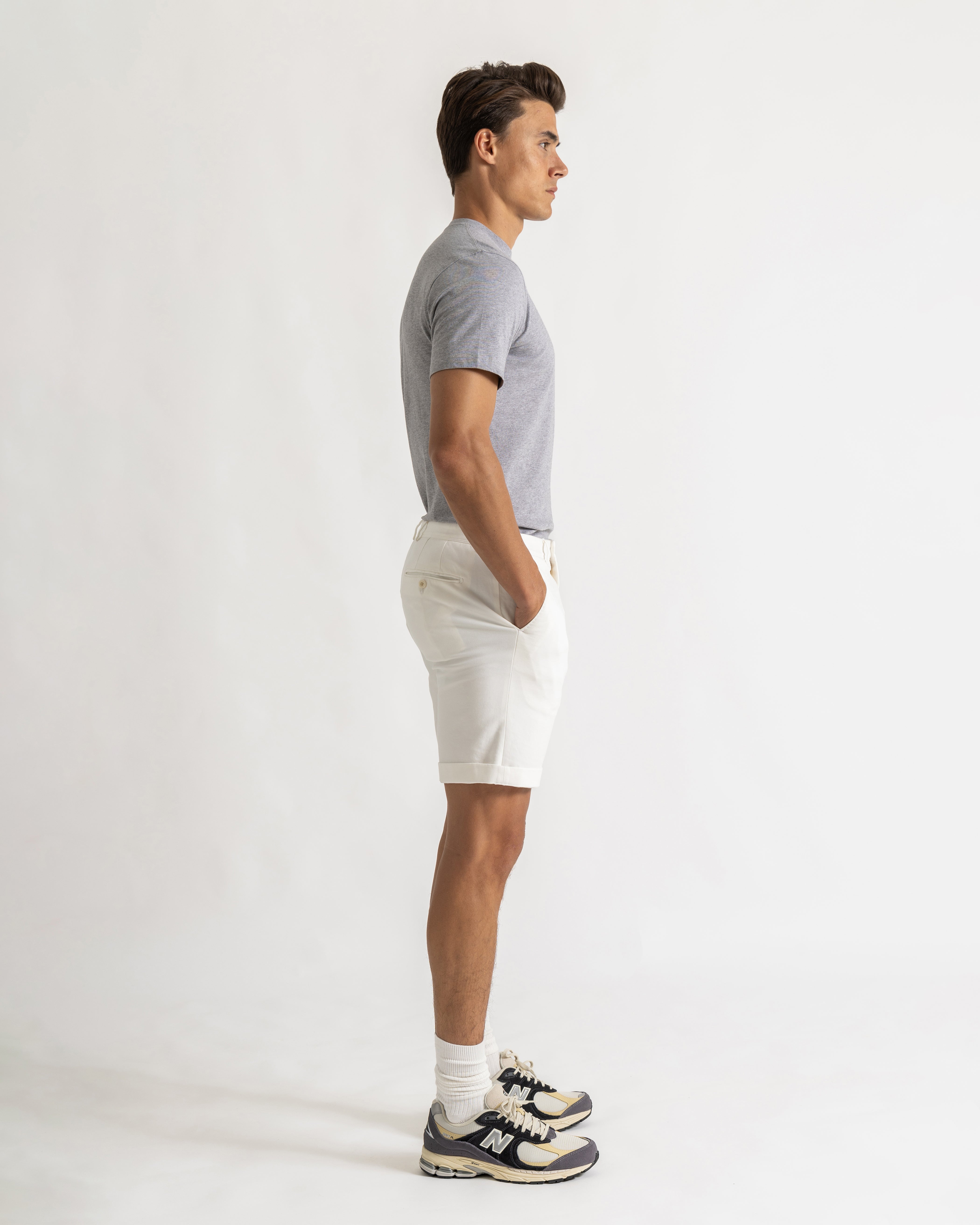 Alan short comfort fit off white