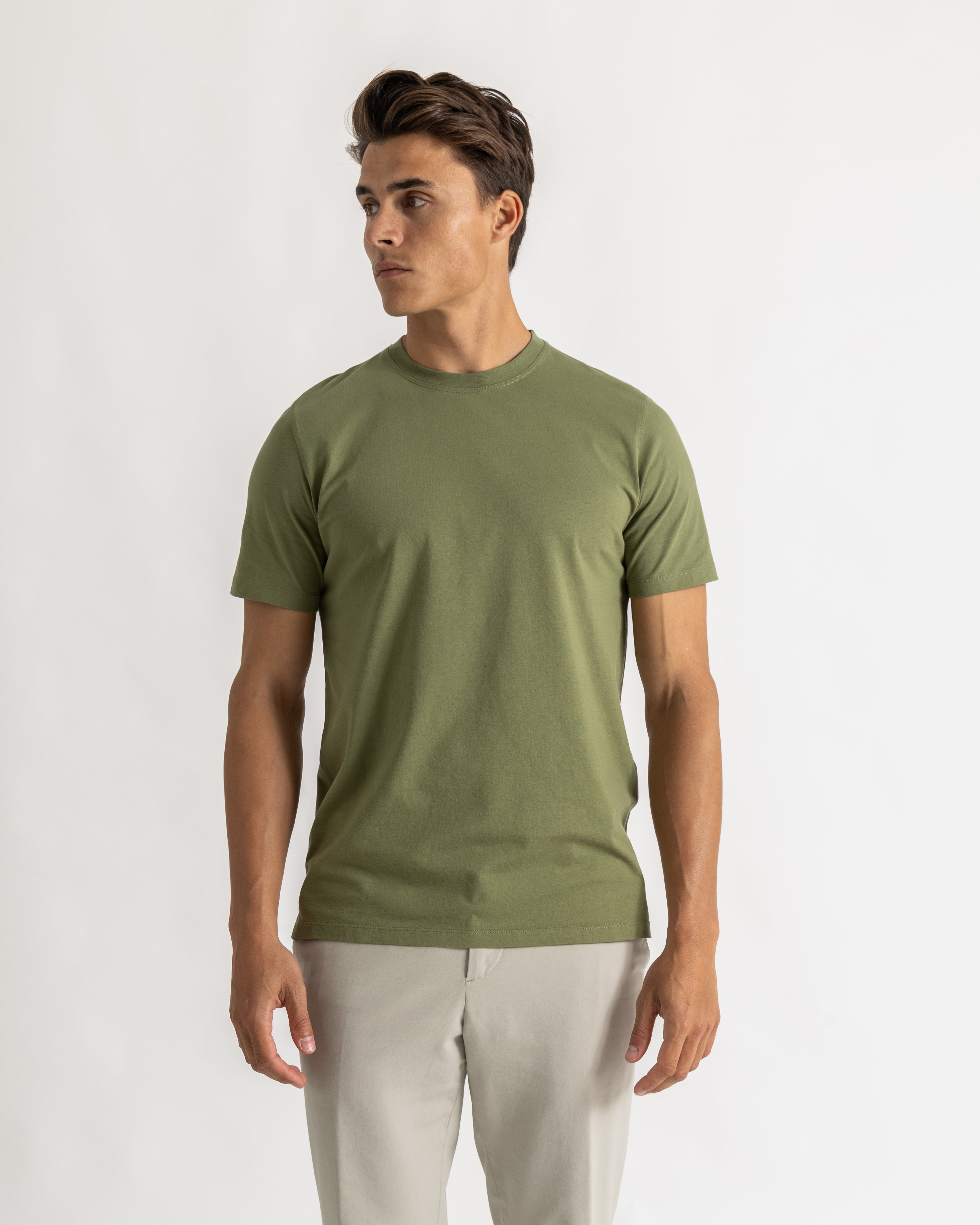Brad tee slim green