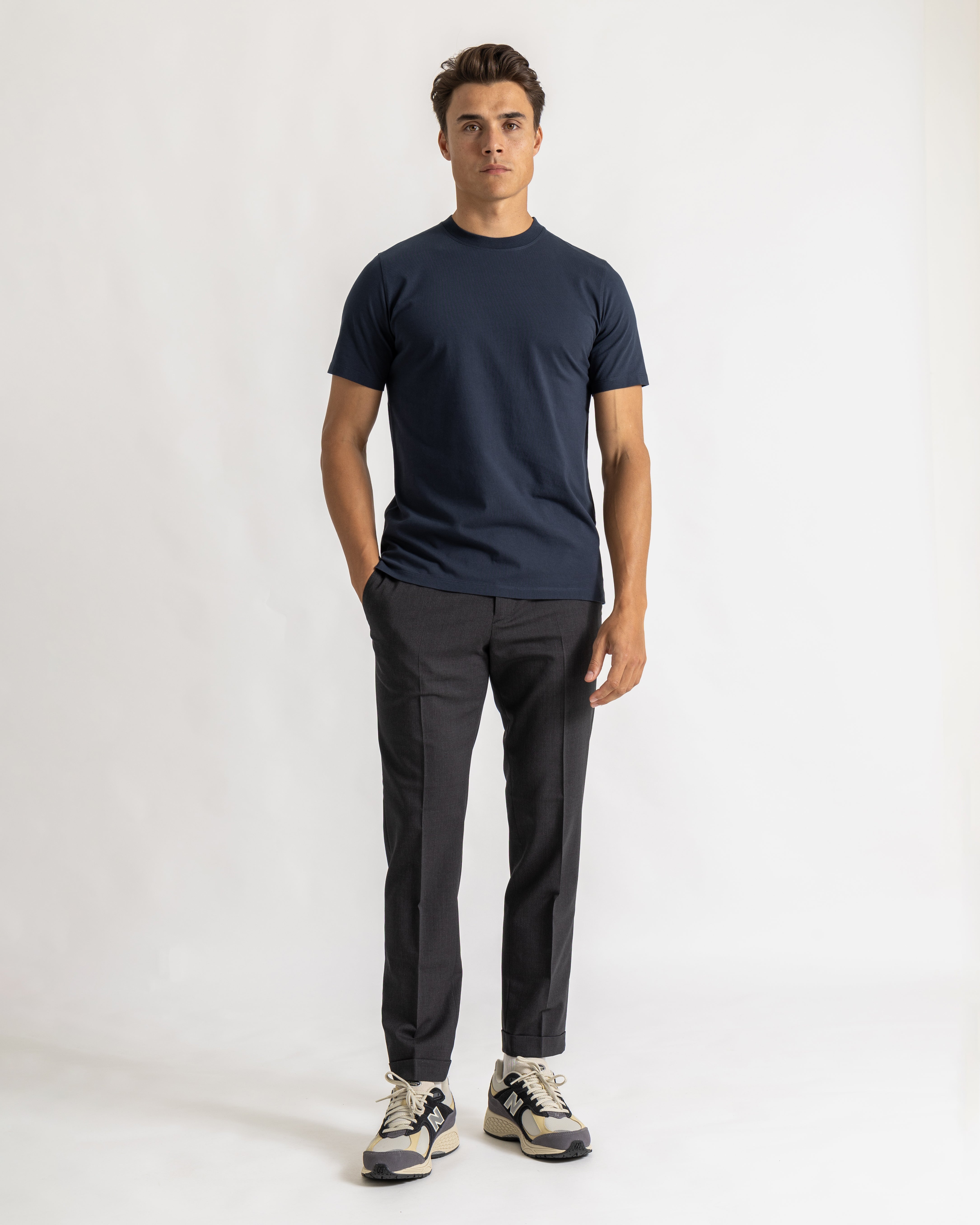 Brad tee slim navy