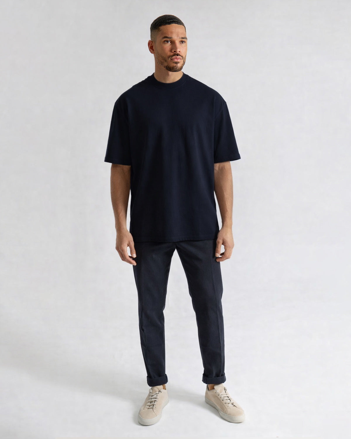 George oversized tee navy