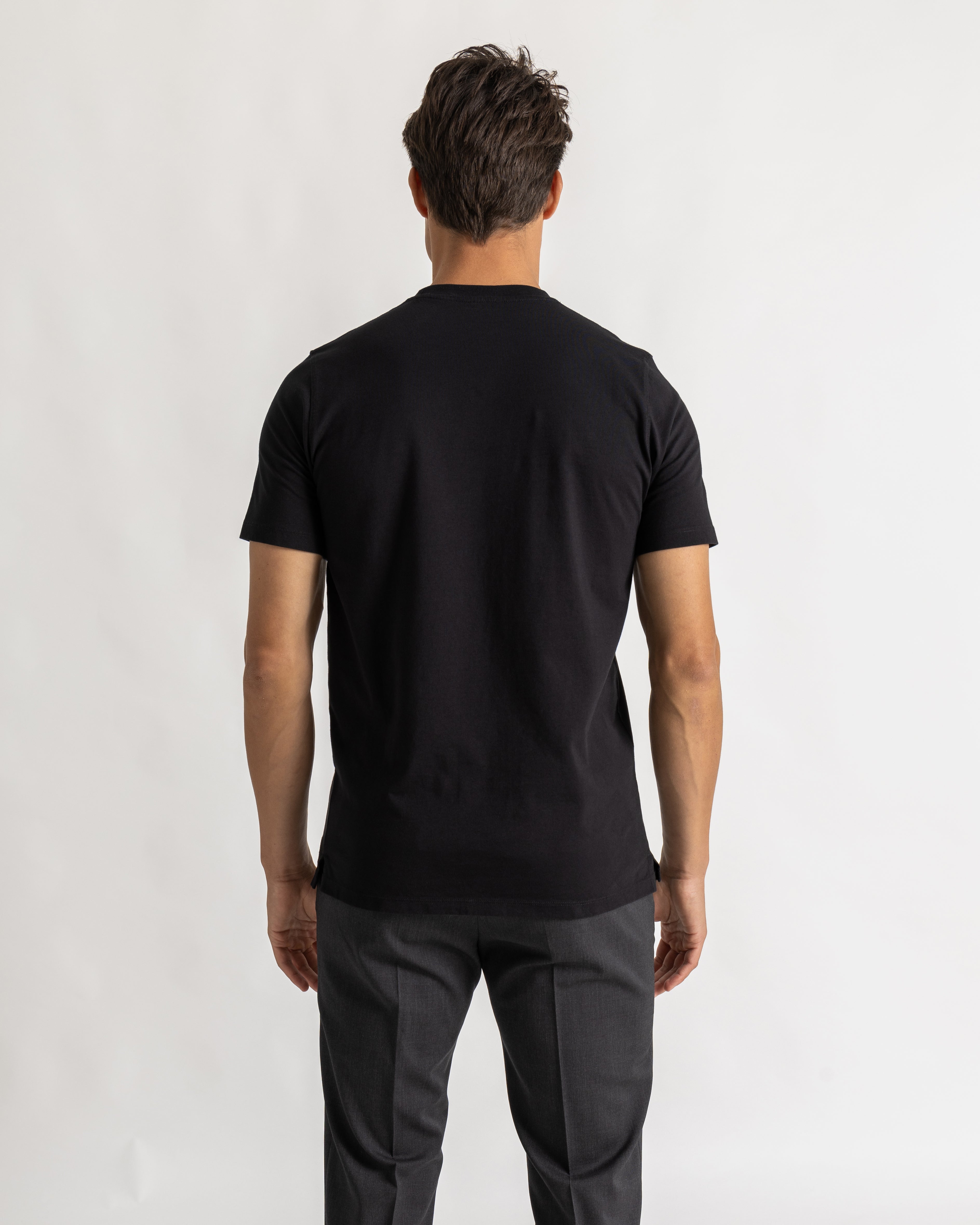 Brad tee slim zwart