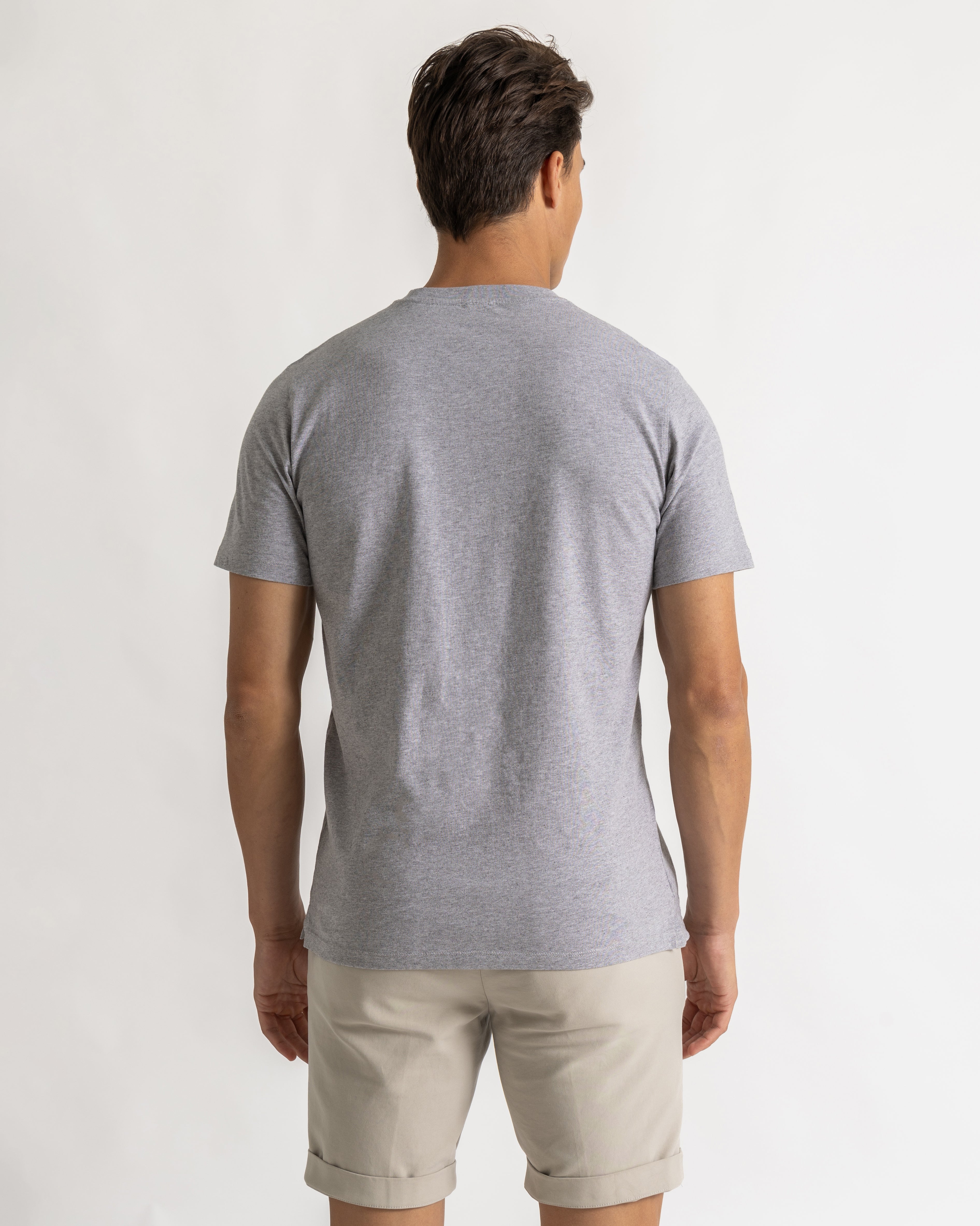 Brad tee slim grijs
