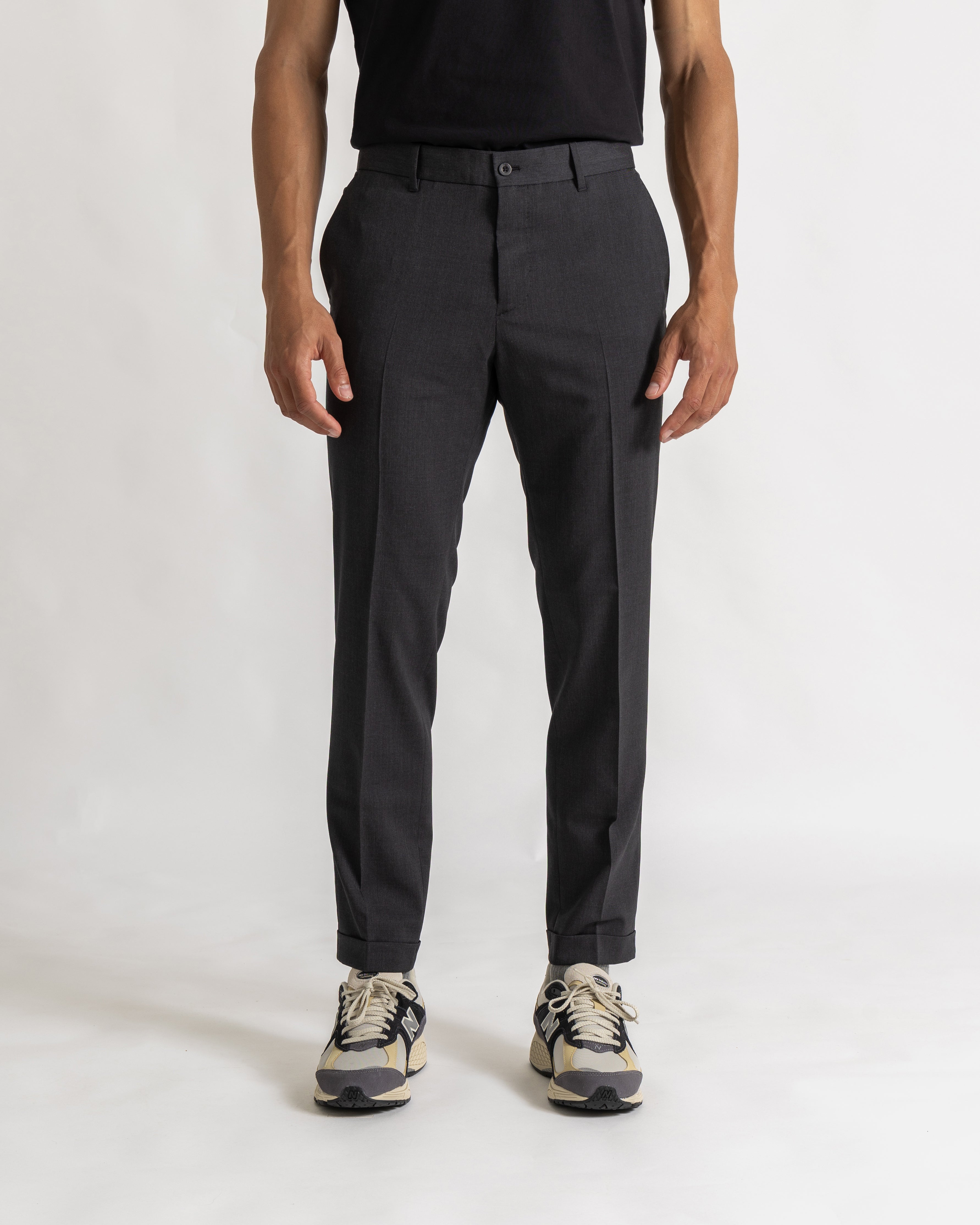Eden trousers slim fit antraciet