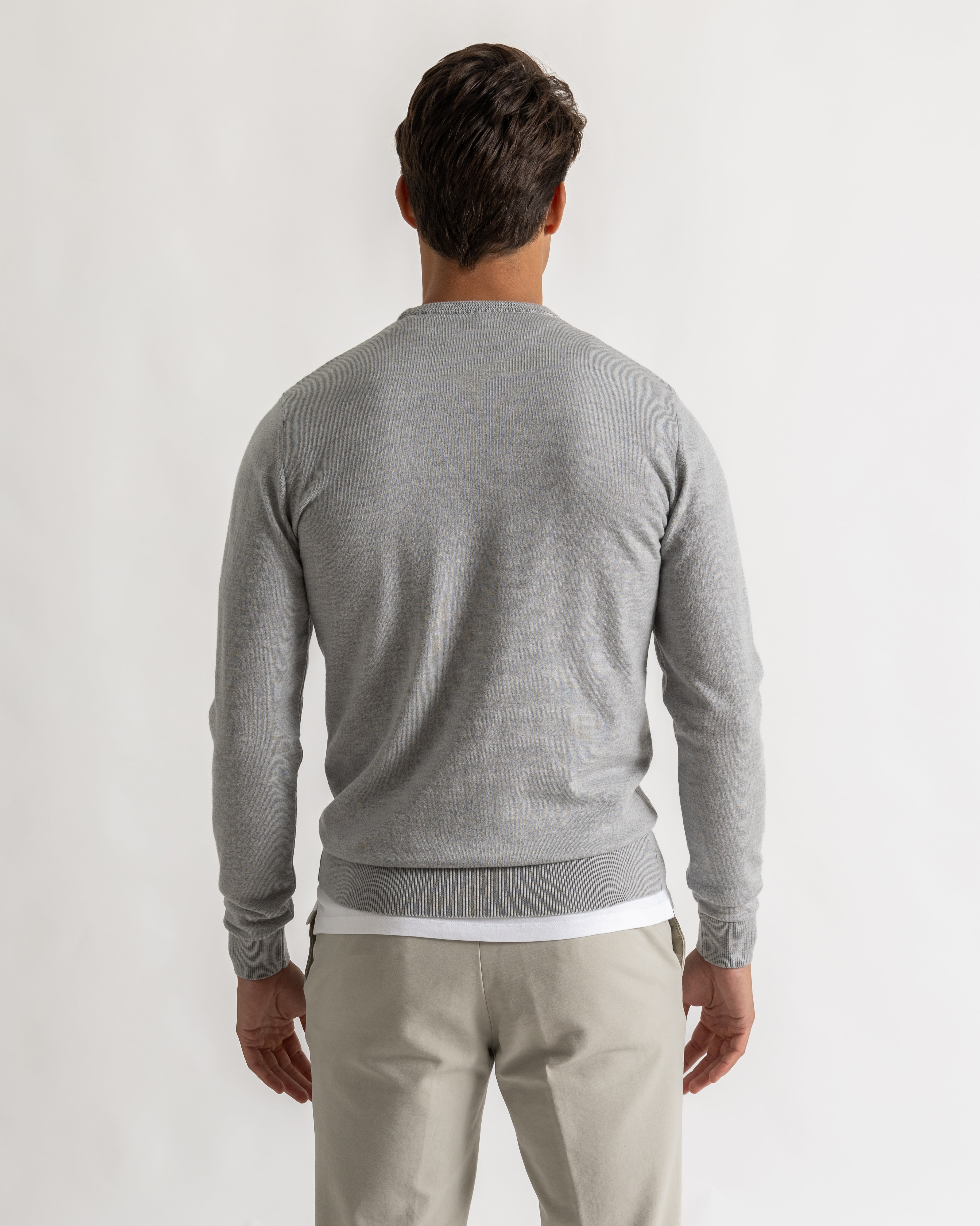Fender roundneck knit grijs