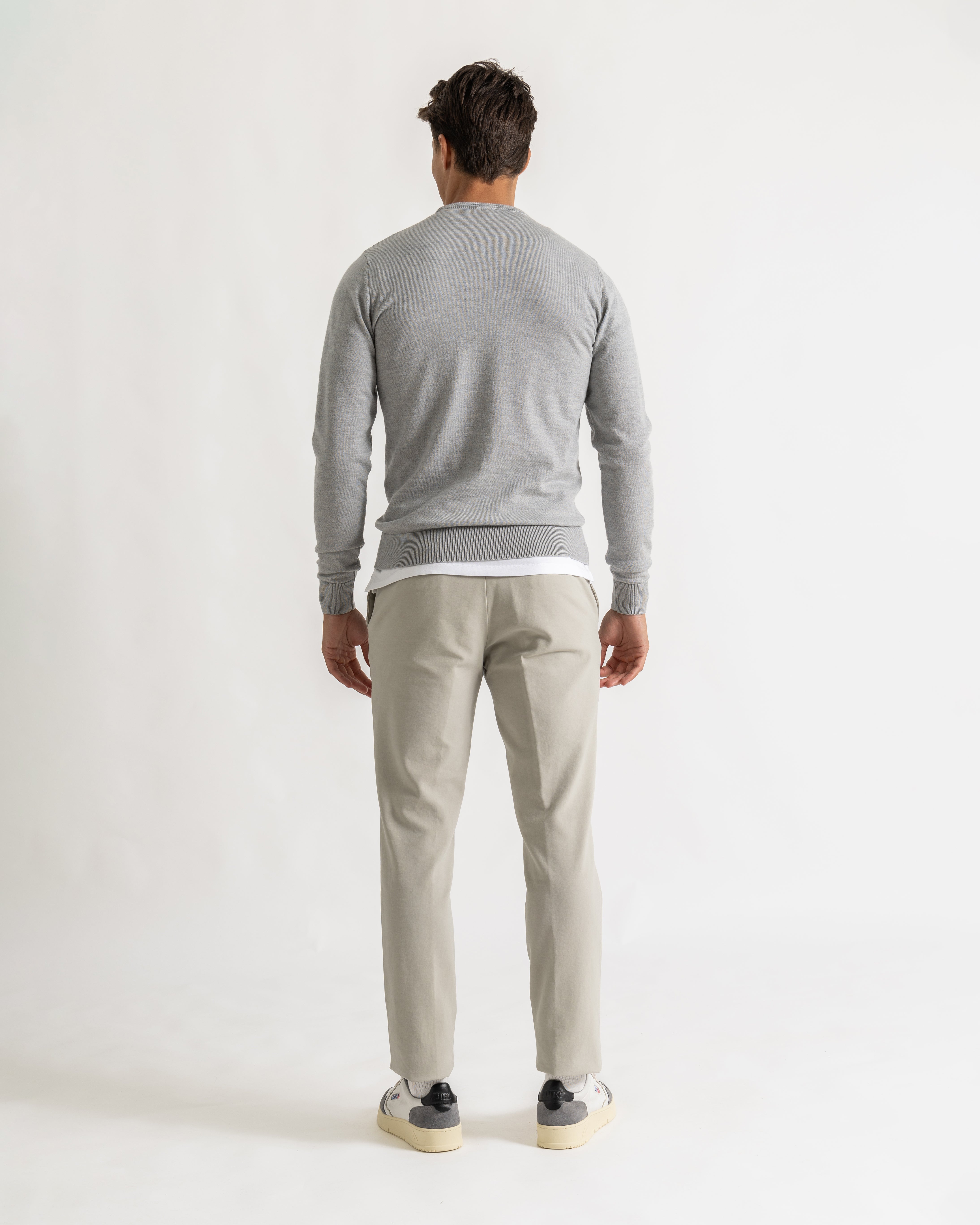 Fender roundneck knit grijs