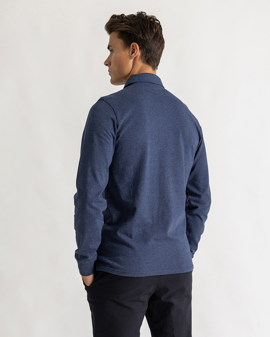 Cooper shirt slim long sleeve navy