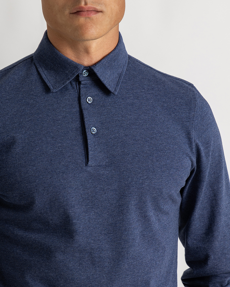 Cooper shirt slim long sleeve navy