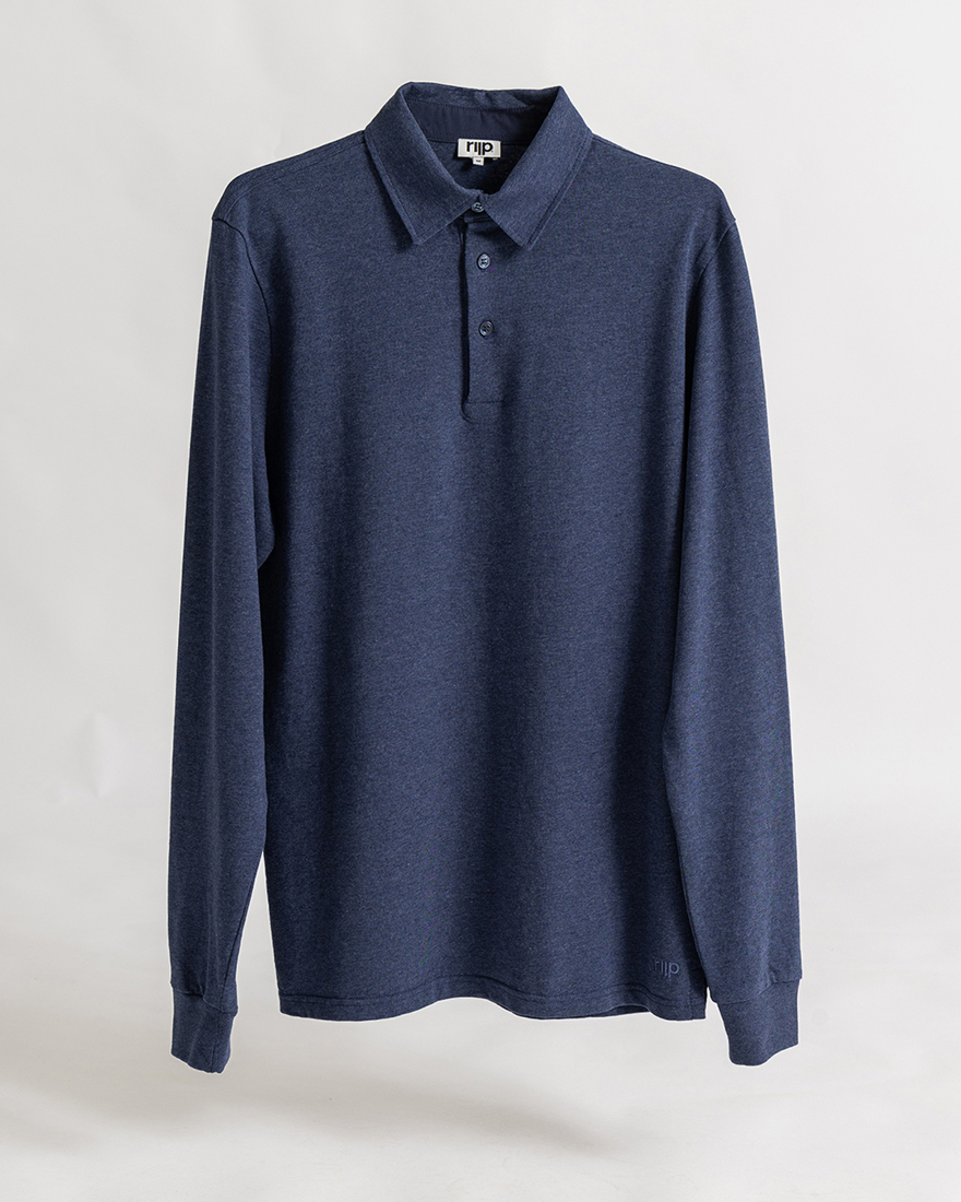 Cooper shirt slim long sleeve navy