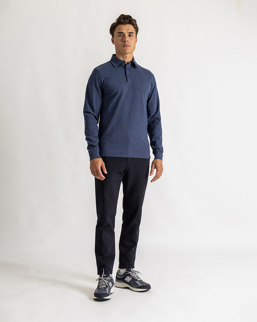 Cooper shirt slim long sleeve navy