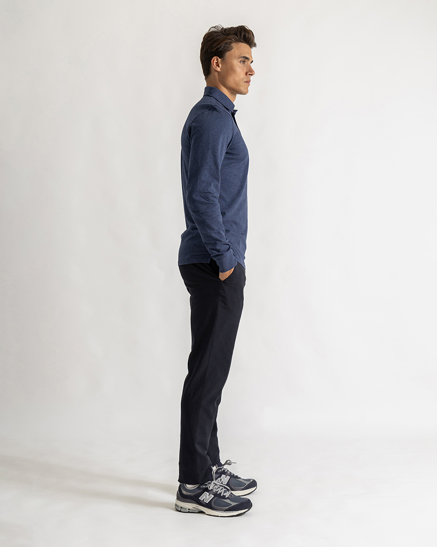 Cooper shirt slim long sleeve navy