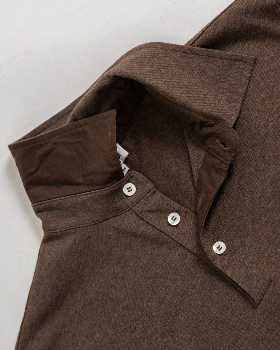 Cooper shirt slim long sleeve brown