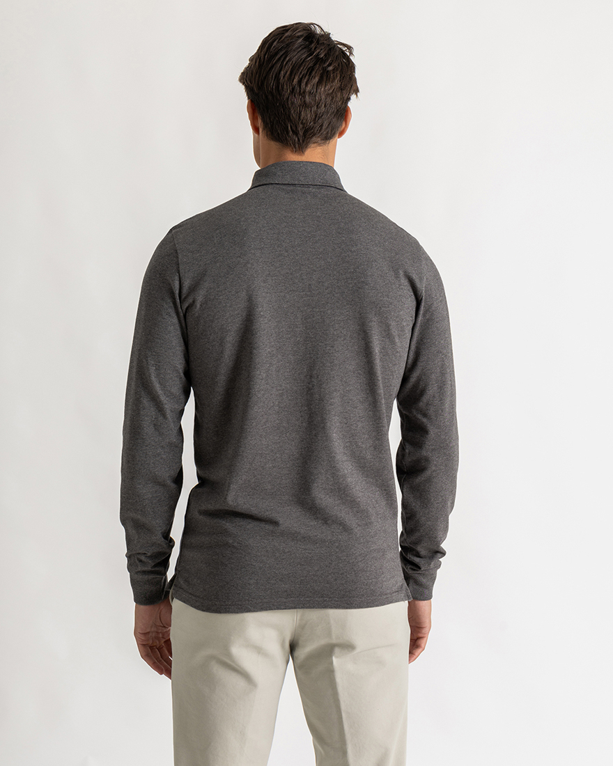 Cooper shirt slim long sleeve grey