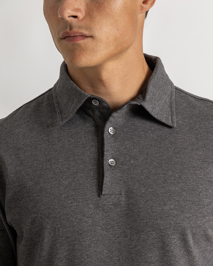 Cooper shirt slim long sleeve grey