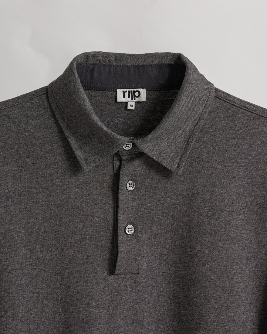 Cooper shirt slim long sleeve grey