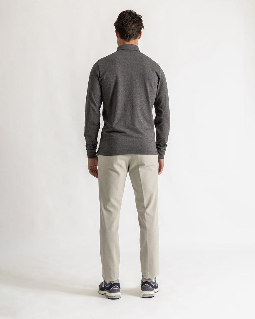 Cooper shirt slim long sleeve grey