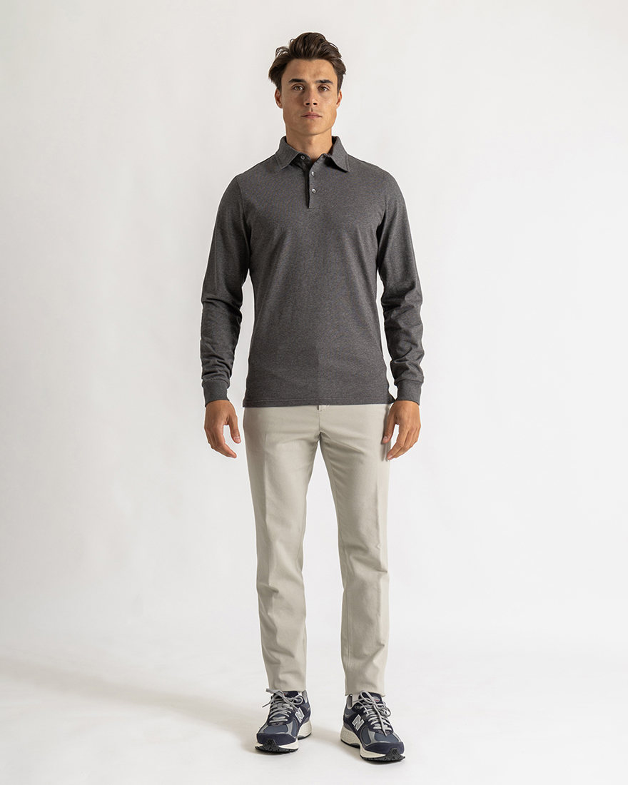 Cooper shirt slim long sleeve grey