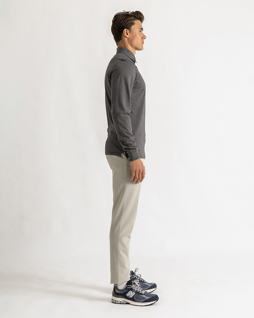 Cooper shirt slim long sleeve grey